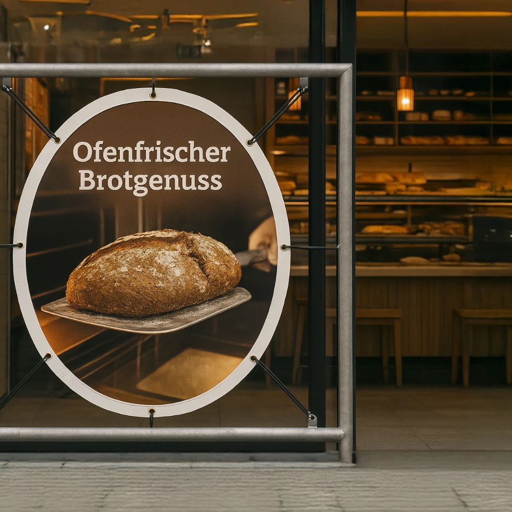 Ovale Banner - z.B. für Bäckereien
