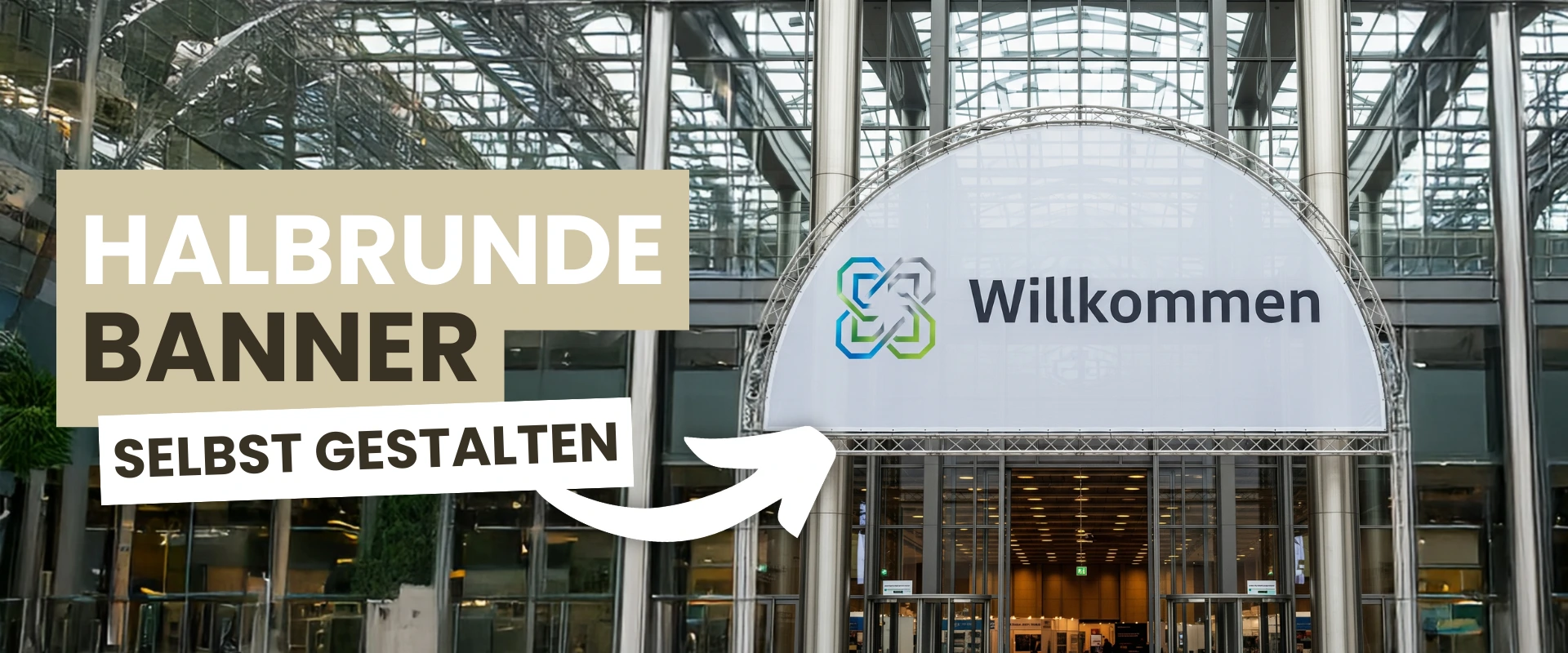 Halbrunde Banner selbst gestalten