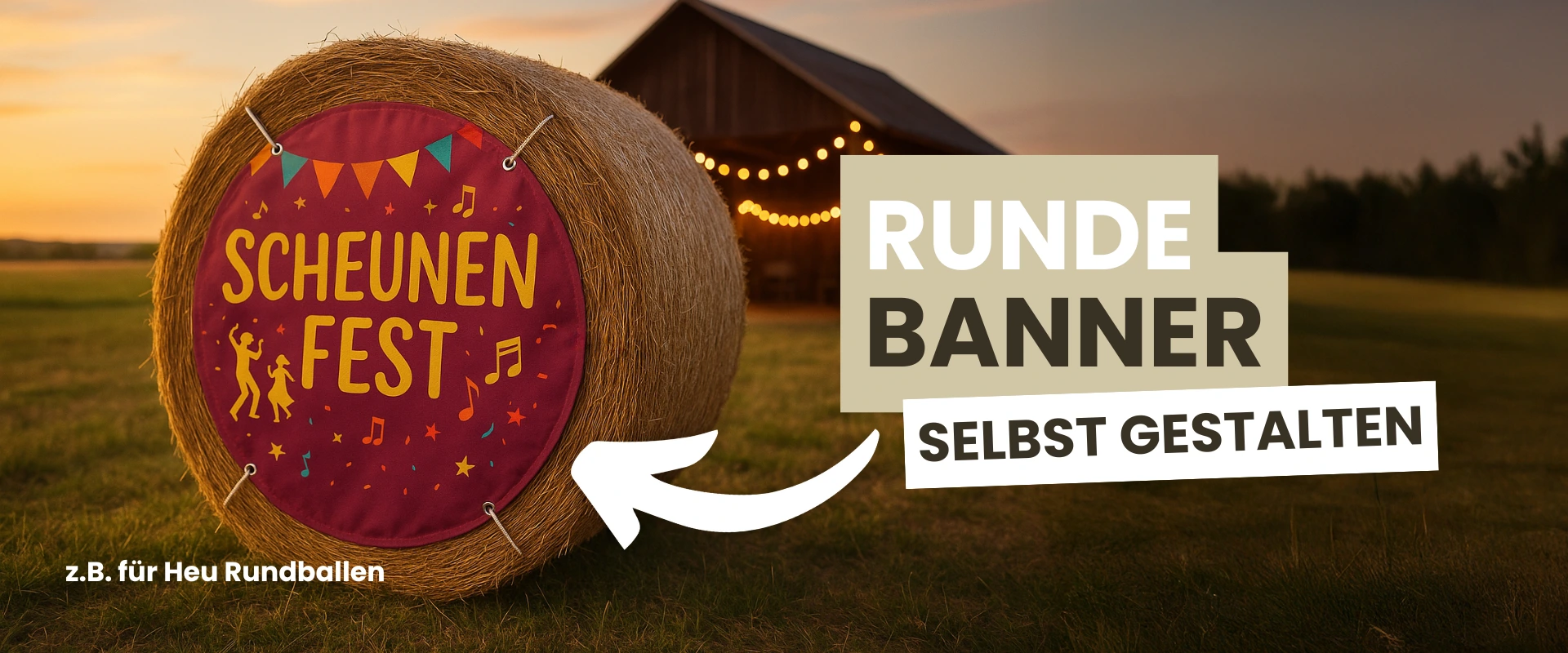 Runde Banner selbst gestalten