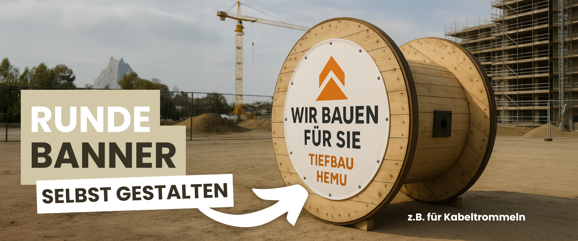 Runde Banner selbst gestalten